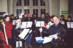 2001 Weihnachtsmusik vor dem Rathaus